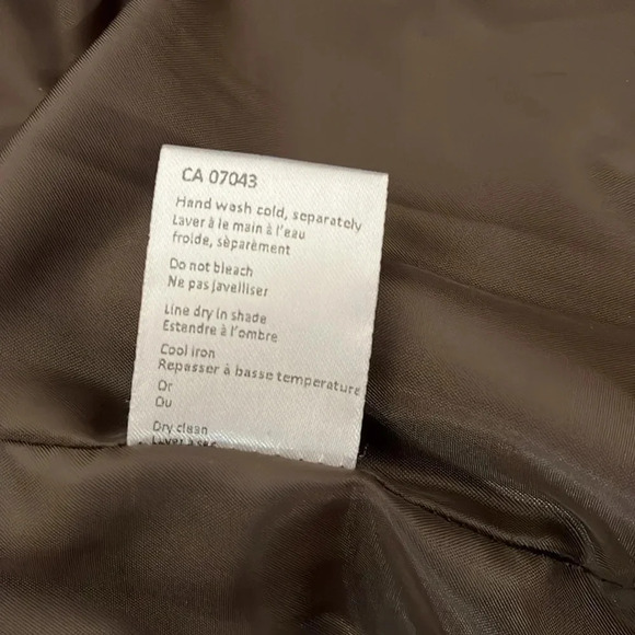 Shacket Coat Lined Pockets Wool Style Made  In Italy, Size M - Picture 9 of 9